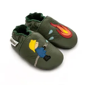 Boys' soft slippers Liliputi Fireman image-0