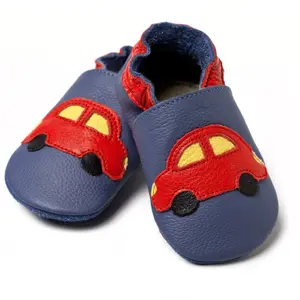 Boys' soft slippers Liliputi Blue Cars V8 image-1