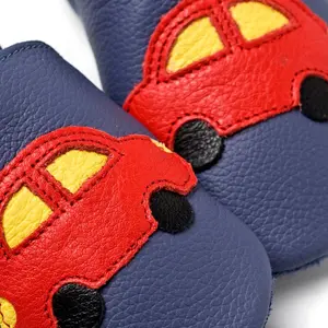 Boys' soft slippers Liliputi Blue Cars V8 image-4