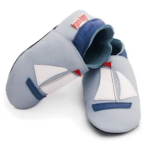 Boys' soft slippers Liliputi Sailboat image-0