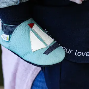 Boys' soft slippers Liliputi Sailboat image-4