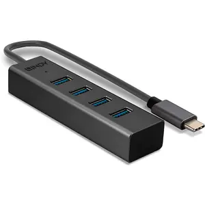 Hub USB 3.2 4 porte tipo C Lindy image-1