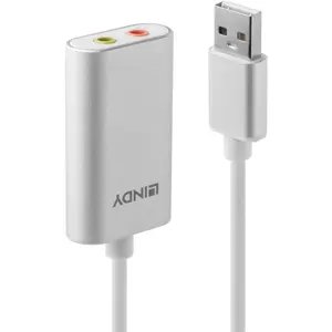 adattatore da usb a 2x jack da 3,5 mm Lindy