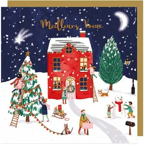 Doble tarjeta de Navidad Ling Design image-0