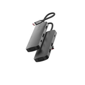 Adaptateur multiport 7 en 1 Pro USB-C/HDMI DP miniDP VGA USB-C 2USB-A LINQ