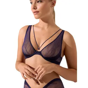 Sujetador con aros de escote profundo para mujer Lisca Nightscape image-1