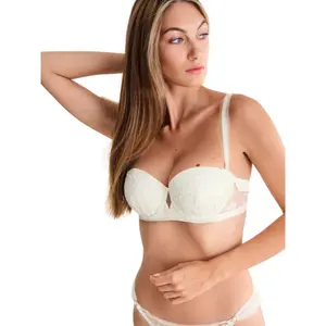 Sujetador bandeau balconet multiposiciones mujer Lisca Miracle image-1