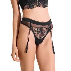 Hohe taillierte Brazilian-Culotte mit abnehmbaren Straps für Frauen Lisca Eminence image-1