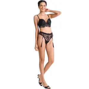 Hohe taillierte Brazilian-Culotte mit abnehmbaren Straps für Frauen Lisca Eminence image-6