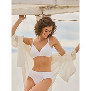 Non-padded plunge bra without underwire for women Lisca Laura image-4