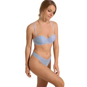 Sostén bandeau balconet preformado mujer Lisca Nikki image-2