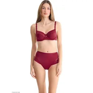 Biustonosz usztywniany bawełniany i elastanowy damski Lisca Ruby image-3