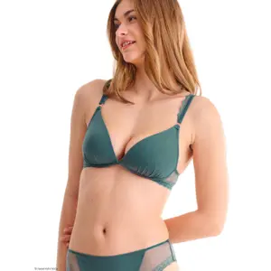 Women's non-wired triangle padded bra Lisca Tiffany image-5
