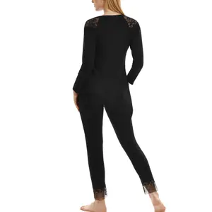 Pijama calças top de mangas longas mulher Lisca Flamenco image-3