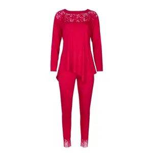 Pijama calças top de mangas longas mulher Lisca Flamenco image-0