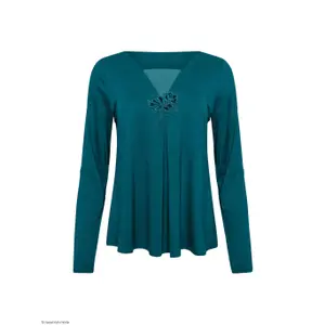 Women's long-sleeve pyjama Lisca Velvet Luxe image-1
