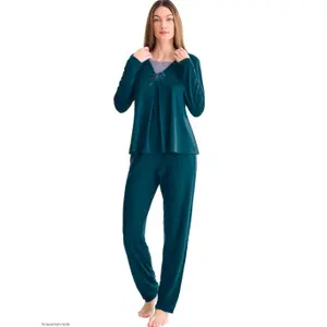 Women's long-sleeve pyjama Lisca Velvet Luxe image-2