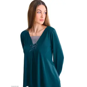 Women's long-sleeve pyjama Lisca Velvet Luxe image-3