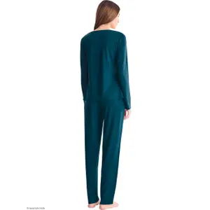Women's long-sleeve pyjama Lisca Velvet Luxe image-4
