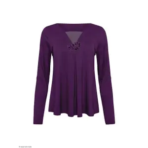 Women's long-sleeve pyjama Lisca Velvet Luxe image-1