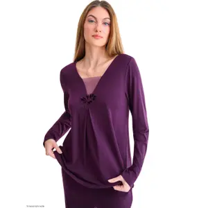 Women's long-sleeve pyjama Lisca Velvet Luxe image-4