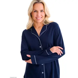 Womens Long Sleeve Shirt and Trousers Pyjama Lisca Tara image-2