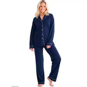 Womens Long Sleeve Shirt and Trousers Pyjama Lisca Tara image-3