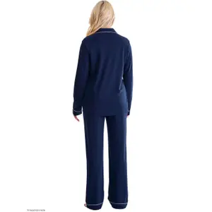 Womens Long Sleeve Shirt and Trousers Pyjama Lisca Tara image-4