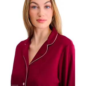 Womens Long Sleeve Shirt and Trousers Pyjama Lisca Tara image-2