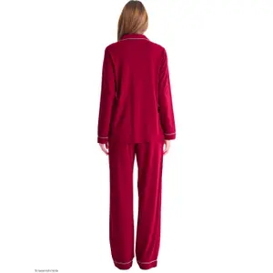 Womens Long Sleeve Shirt and Trousers Pyjama Lisca Tara image-5