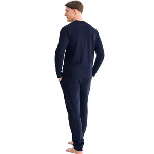 Pyjama Oberteil mit langen Ärmeln und Hose mit langen Ärmeln und Hose Lisca Italic image-2