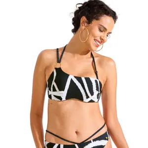 Women's balcony bandeau bikini top Lisca Honolulu image-1