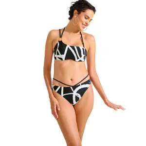 Women's balcony bandeau bikini top Lisca Honolulu image-3