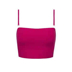 Top de bikini bustier sem bojo para mulher Lisca Florida image-0