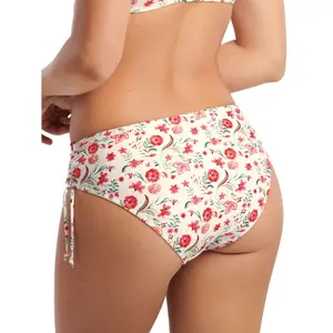 Parte de abajo de bikini de talle alto con laterales fruncidos para mujer Lisca Java image-3