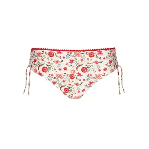 Parte de abajo de bikini de talle alto con laterales fruncidos para mujer Lisca Java image-0