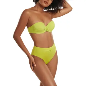 Women's balcony bandeau bikini top Lisca Palma image-3