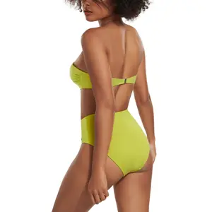 Women's balcony bandeau bikini top Lisca Palma image-6