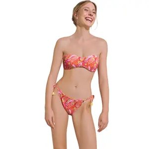 Roupa de banho feminina de cintura baixa com laços Lisca Kavala image-2