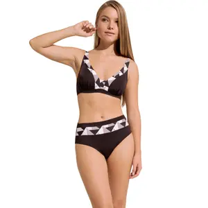 Cueca de fato de banho de cintura alta para mulheres Lisca Toulouse image-2