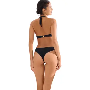 Top da bagno a fascia con coppe donne Lisca Palma image-4