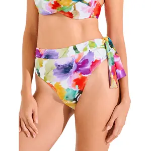 Bañador de mujer de talle alto con corte brasileño Lisca Roma image-2
