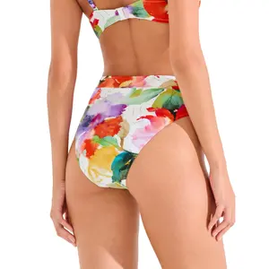Bañador de mujer de talle alto con corte brasileño Lisca Roma image-6