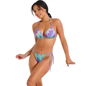 Haut de maillot de bain triangle push-up femme Lisca Jersey image-2