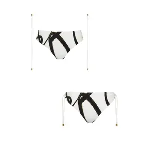 Hochgeschnittene Badehose mit abnehmbaren Bindebändern für Damen Lisca Honolulu image-4