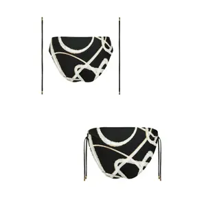 Hochgeschnittene Badehose mit abnehmbaren Bindebändern für Damen Lisca Honolulu image-5