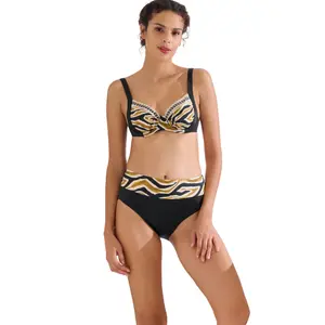 High-waisted shaping bikini bottom for women Lisca Tanzania image-2