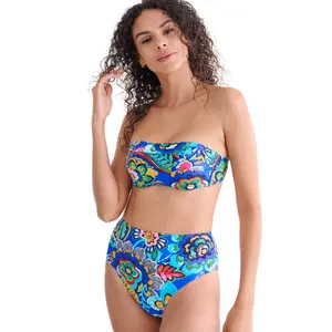 Bikini-Bandeau mit Förmungen für Damen Lisca Mexico image-1