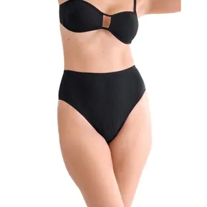 Bañador de mujer de talle alto con corte brasileño Lisca Florida image-1