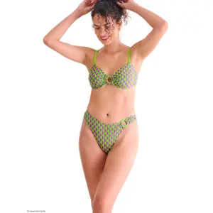 Parte de abajo de bikini brasileño recortada mujer Lisca Aruba image-2